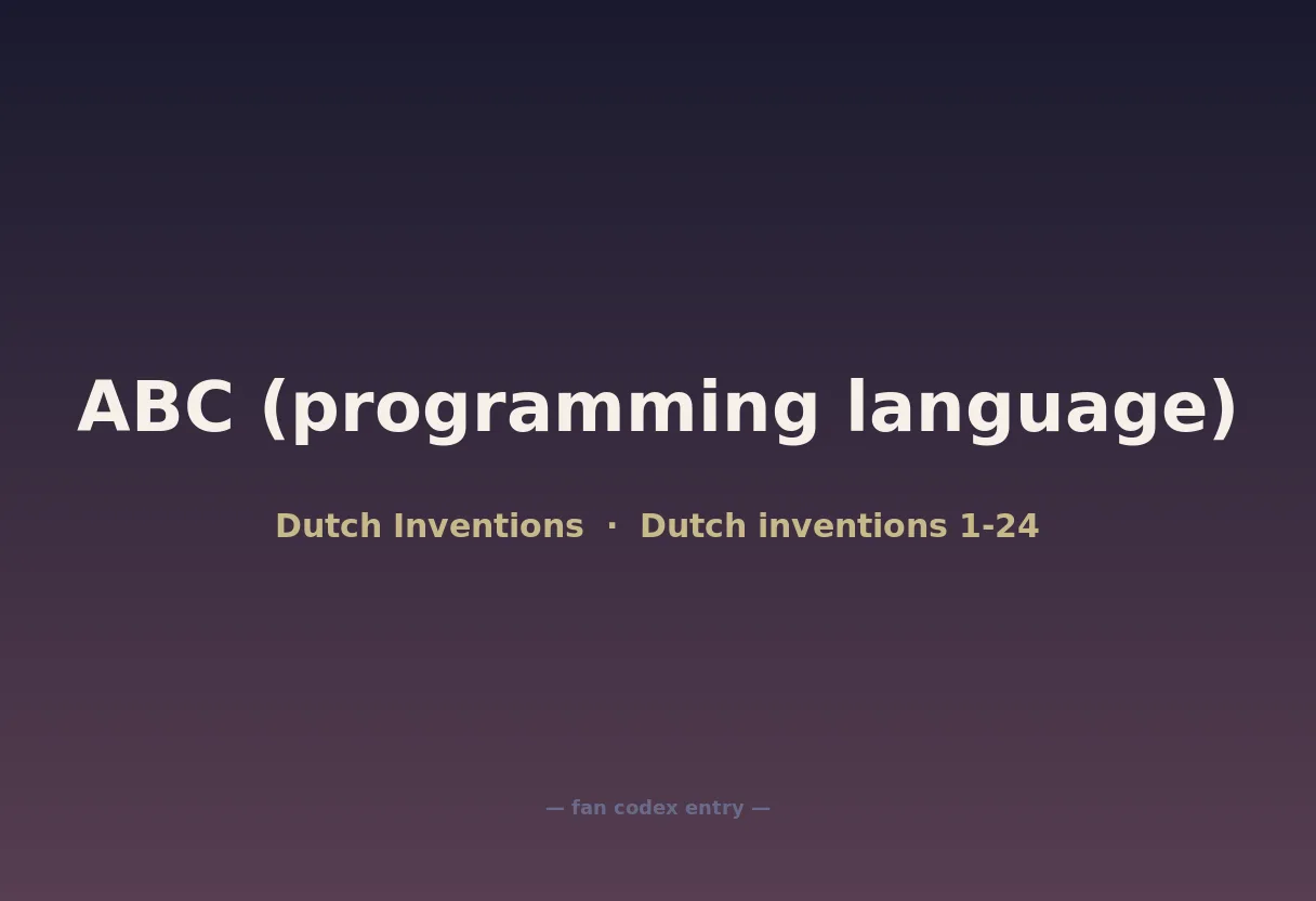 ABC (programming language)